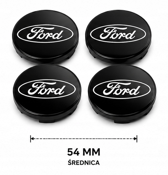 Dekielki Ford 54 mm - komplet 4 szt - obrazek 2