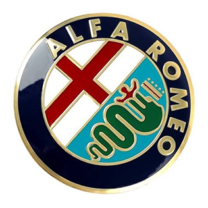 Emblemat Alfa Romeo 74 mm przód/tył