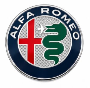 Emblemat Alfa Romeo 74 mm przód/tył