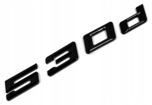 Emblemat BMW 530d tył czarny 1 szt.