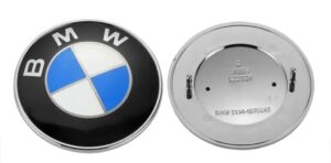 Emblemat BMW tył 78 mm niebiesko-biały