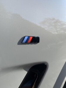 Emblemat BMW M Power 45 x 15 mm czarny