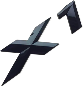 Emblemat BMW X1 tył czarny 1 szt.