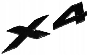 Emblemat BMW X4 tył czarny 1 szt.
