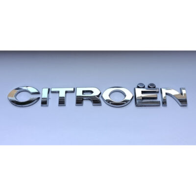 Емблема Citroën napis 174 x 24 mm срібний