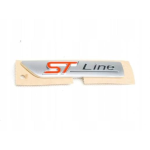 Emblemat Ford ST Line na błotniki, srebrny, taśma 3M