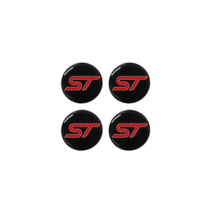 4x Naklejki na dekielki Ford ST Line 56 mm, zestaw komplet