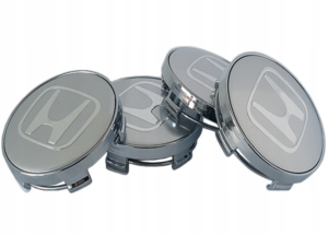 4x Dekielki Honda srebrne, komplet