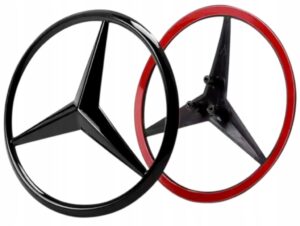 Emblemat Mercedes gwiazda 82 mm czarny na tył A1778170100