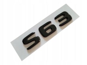 Emblemat Mercedes S63 czarny 1 szt.