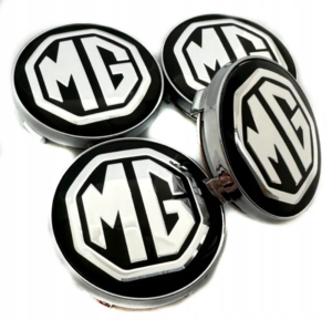 Dekielki MG 60 mm czarne zestaw 4 szt.