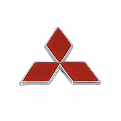 Emblemat Mitsubishi 43 mm czerwony