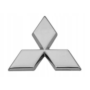 Emblemat Mitsubishi 43 mm srebrny