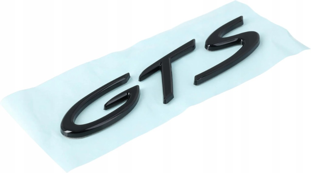 Emblemat Porsche GTS Black Edition czarny 1 szt.