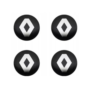 4x Naklejki na dekielki Renault 56 mm, zestaw