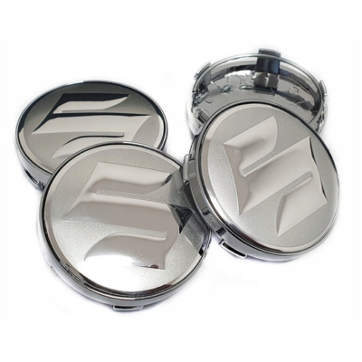 4x Ковпаки Suzuki 60 mm срібні, комплект